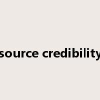 source credibility是什么意思