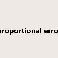 proportional error是什么意思