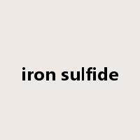 iron sulfide是什么意思
