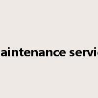 maintenance service是什么意思