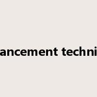 enhancement technique是什么意思