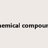 chemical compound是什么意思