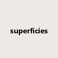 superficies是什么意思