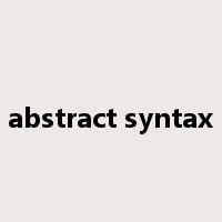 abstract syntax是什么意思