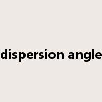 dispersion angle是什么意思