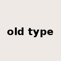old type是什么意思