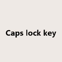 Caps lock key是什么意思