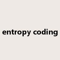 entropy coding是什么意思