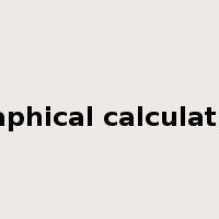 graphical calculation是什么意思