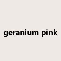 geranium pink是什么意思