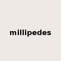 millipedes是什么意思