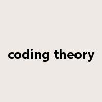 coding theory是什么意思