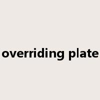 overriding plate是什么意思