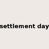settlement day是什么意思