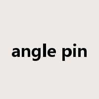 angle pin是什么意思