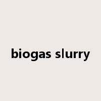 biogas slurry是什么意思