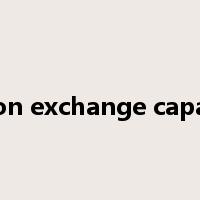 cation exchange capacity是什么意思