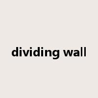 dividing wall是什么意思