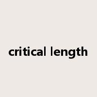 critical length是什么意思