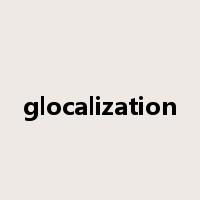 glocalization是什么意思