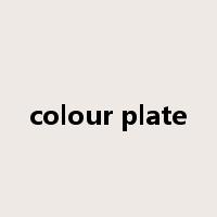 colour plate是什么意思