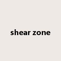 shear zone是什么意思