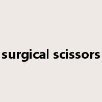 surgical scissors是什么意思