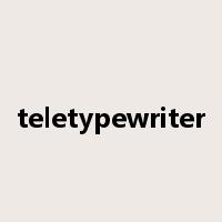 teletypewriter是什么意思