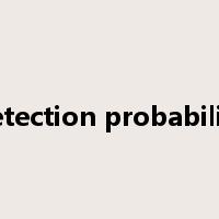 detection probability是什么意思