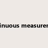 continuous measurement是什么意思