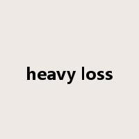heavy loss是什么意思