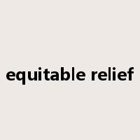 equitable relief是什么意思