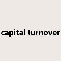 capital turnover是什么意思