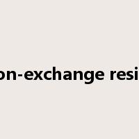 ion-exchange resin是什么意思