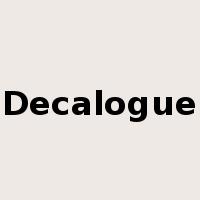 Decalogue是什么意思