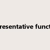 representative function是什么意思