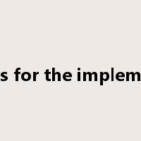 measures for the implementation是什么意思
