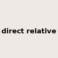 direct relative是什么意思