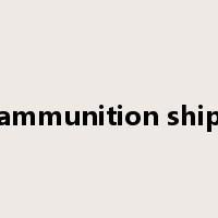 ammunition ship是什么意思