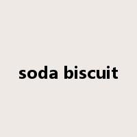 soda biscuit是什么意思