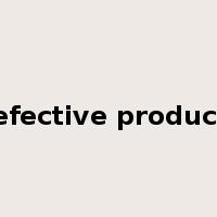defective products是什么意思