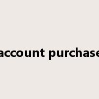 account purchase是什么意思