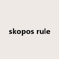 skopos rule是什么意思