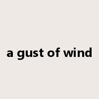 a gust of wind是什么意思