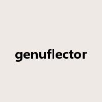 genuflector是什么意思
