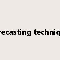 forecasting technique是什么意思