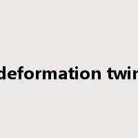 deformation twin是什么意思