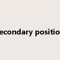 secondary position是什么意思