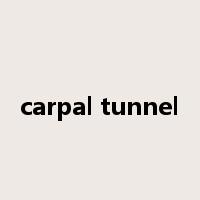 carpal tunnel是什么意思
