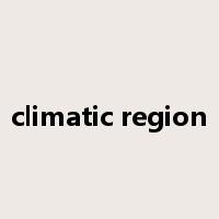 climatic region是什么意思